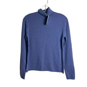 NWT Charter Club 2-Ply Cashmere Turtleneck Sweater Purple Small Quiet Luxury